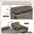 thumbnail image 4 of 82" Pull-Out Convertible Loveseat Sleeper Sofa Bed for Adults, 3-in-1 Chair and a Half with Dual USB Charging Ports, Modern Camper Couch for Small Spaces, Living Room, Apartment , Dark Grey, 4 of 9
