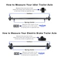 thumbnail image 2 of 7000 lb TK Tandem Axle Bumper Pull Trailer Parts Kit - 14K Capacity Light Duty (Complete Original Series), 75" Hubface 58" Spring Center, 2 of 7