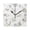 Black Pointer, variant on 7.78" Black Analog Square Wall Clock Sweet Rabbit
