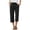 Black women capri pants with pockets a1, variant on Women Capri Pants High Waisted with Pockets Casual Solid Loose Cargo Pants for Summer Travel Beach Work Lounge Fashion Clothes, Navy S