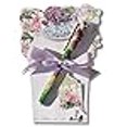 thumbnail image 2 of Lissom Design 22072 Sweet Violets Diecut Notepad with Teacup, 2 of 4