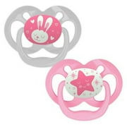 Dr. Brown's Advantage 2-Pack Stage 2 Glow in the Dark Pacifiers in Pink
