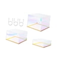 thumbnail image 2 of Cajas de almacenamiento de vitrinas acrílicas 3x con luces LED Organizer Showcase soportes para juguetes en miniatura figuras de perfumes figuras Vistoso, 2 of 8