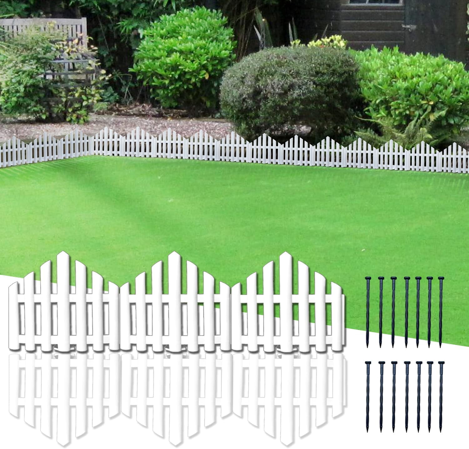 No-Dig Garden Edging Border Landscape Edging for Flower Bed Fence