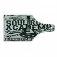 thumbnail image 1 of Retro Cutting Board, Soul Rock Academy Theme Music Electric Guitar Freedom Poster Like Image, Decorative Tempered Glass Cutting and Serving Board, Wine Bottle Shape, Beige and Black, by Ambesonne, 1 of 1