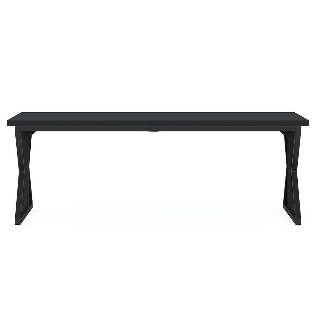 Spaco 78.7" Executive Desk, Large Computer Desk Two Person Desk for Indoor as Home, Office, Desk for Indoor as Home, Office, Black