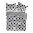 thumbnail image 1 of Gouchee Home Komet Grey 3-Piece Queen Duvet Cover Set – Cotton Percale & OEKO-TEX Certified – Includes Duvet Cover & Pillow Shams, 1 of 2