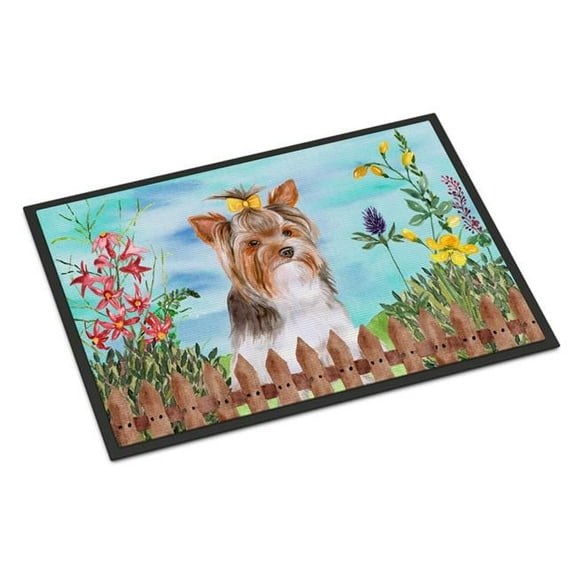 Yorkshire Terrier No 2 Spring Indoor or Outdoor Mat, 18 x 27 in.