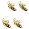 thumbnail image 2 of 4 Piezas Manijas de Puerta Antiguas Con Manija de Animal Cabeza de Caballo Aleación de Zinc Perilla de Manija de Gabinete Con Tornillos (Dorado), 2 of 5