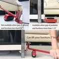 thumbnail image 4 of Kit para mover muebles pesados ​​sin esfuerzo, kit para mover muebles, kit de palanca y carro para muebles, 1 barra de elevación y 4 ruedas móviles, hasta 400 kg (hy), 4 of 5