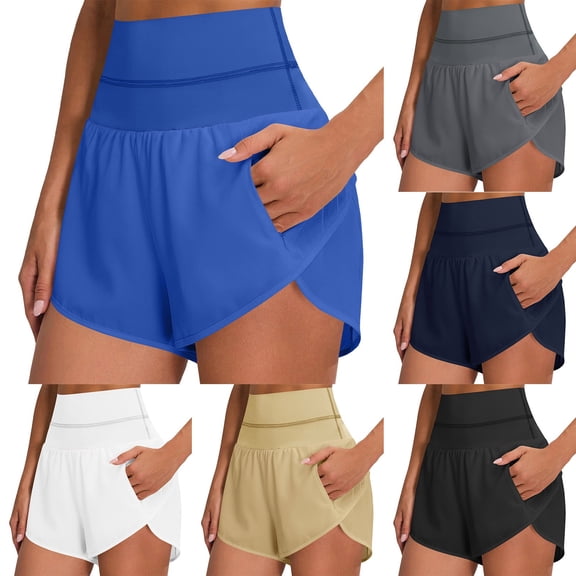 50% off Clearance! ZHUGeLI Women's Shorts Casual Flowy Linen Drawstring Elastic Pockets Summer Dressy Wide Leg Suit