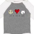 thumbnail image 4 of Inktastic Peace Love Westies Boys or Girls Long Sleeve Baby Bodysuit, 4 of 5