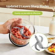 LINKChef Electric Food Chopper, 10 Cup Meat Grinder Food Processor Glass Meat for Vegetable Meat Fruit