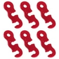 thumbnail image 1 of GOOHOCHY 6Pcs Durable Aluminum Rope Buckle for Canopy Wind Rope Fastening Red, 1 of 8