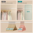 thumbnail image 5 of 50 Pack Velvet Hangers Coat Hanger with Swivel Hook Non-Slip for Coat Shirt Dress Pants Light Pink, 5 of 9