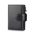 thumbnail image 2 of Men's Wallets Man Credit Card Holder Wallet Men Women RFID Aluminum Card Holder Purse Bank Card Holder in Genuine Case, 2 of 5