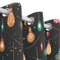 thumbnail image 3 of Light Post Christmas Lamp Curtains Black Out 63 Inch Length Curtains for Sliding Glass Doors Bedroom Living Room 2 Panels Set, 3 of 5
