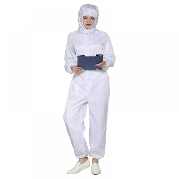 Reusable Workwear With Elastic Wrist and Ankle Cuffs, Dust-proof And Anti-static, Coverall Suit with Zip Front Opening
