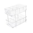 thumbnail image 3 of Clear under Sink Storage Pull Out Sliding Cabinet Organizer Tray Bathroom Storage Organizer for Closet Kitchen Vanity Shelf, 3 of 5