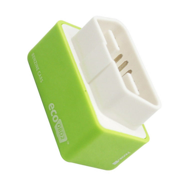 SHENKENUO Eco OBD2 Universal Economy Fuel Saver Tuning Box Chip for Petrol Gas, Size: Approx. 48 x 31 x 25mm, Green