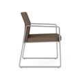 thumbnail image 4 of Gansett Reception Waiting Room Healthcare Guest Chair / Silver Steel / Brown, 4 of 7