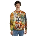 thumbnail image 4 of Hello Fall Bulldog Football Welcome Autumn with Leaves Pumpkins All Over Print 3D Sweatshirt Unisex Merch Dog Lover Gifts Idea - 00012, 4 of 6