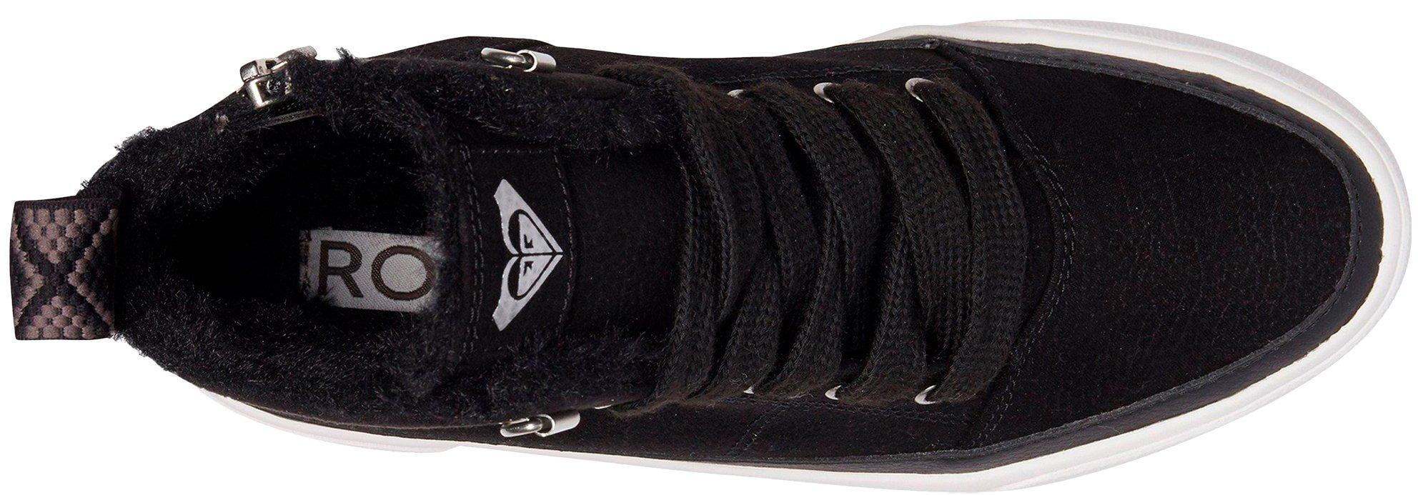 roxy women's ivan fur high top sneaker boot