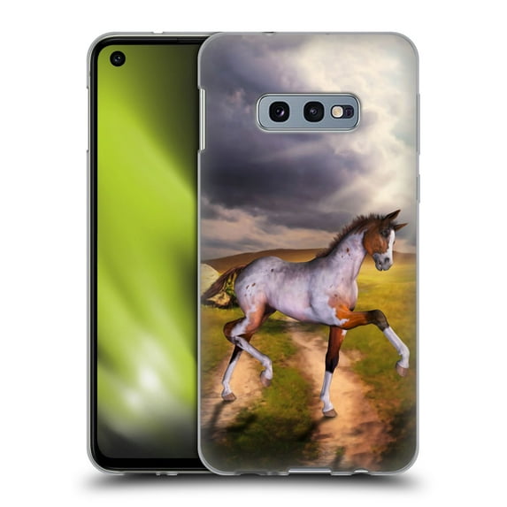 Head Case Designs Officially Licensed Simone Gatterwe Horses The Little Foal Soft Gel Case Compatible with Samsung Galaxy S10e