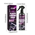 thumbnail image 3 of FHBVT Plastic Restorer Spray 120ML For Car Dashboard Trim Vinyl Rubber Surface UV Protection Bright Gloss Shine Enhancer Automotive Interior Exterior Care Detailing Gift Set, 3 of 9