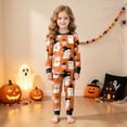 thumbnail image 4 of TOWED22 Toddler Girls Boys Halloween Pumpkin Pajamas Cotton Pjs for Boy Jammies Little Kids Sleepwear Clothes Sets(Orange,5-6 Y), 4 of 6