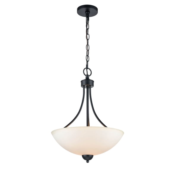 9802-MB Millennium Lighting Ivey Lake - 2 Light Pendant-19.75 Inch Tall and 15 Inch Wide-Matte Black Finish -Traditional Installation