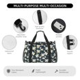 thumbnail image 4 of Fuzoiu Lilies Flowers Print Travel Duffle Bag,Carry On Tote Bags,Duffel Bag,Sport Gym Bag, Hospital Bag for Labor and Delivery, Overnight Bag,Luggage Bag, 4 of 7