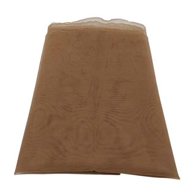Qarigey 1 Yard Lace Net Fabric Material Wig Accessories Making Hair for Cuidado del cabello Marron oscuro