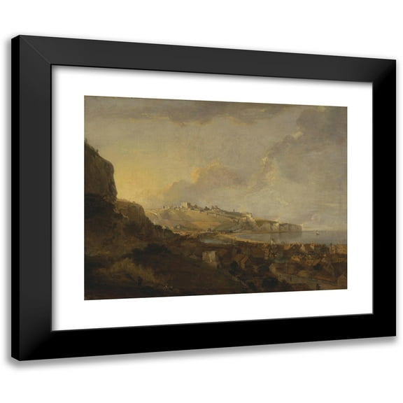 Richard Wilson 14x12 Black Modern Framed Museum Art Print Titled - Dover (1746 - 1747)