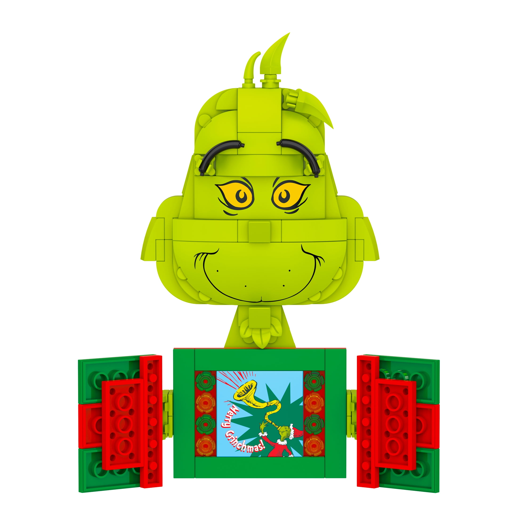 Brickcraft The Grinch Story Time with the Grinch Decoration Building Kit (138-Piece Set), Christmas Decoration, Holiday Collectible Brick Toy