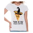 thumbnail image 1 of Awkward Styles Halloween T-Shirt Pizza Shirts for Women, 1 of 4