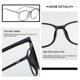 thumbnail image 5 of Qarigey Gafas de luz azul de 5 colores, gafas transparentes regulares para juegos de ordenador, gafas para mujer, gafas para mejorar la comodidad, gafas Lentes gris transparente, 5 of 8