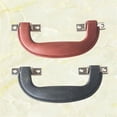 thumbnail image 5 of Negro 1 Pieza Manija de Maleta Vintage Plástico Imitación de Cuero Manija de Equipaje Accesorios Cajón Correa de Puerta de Gabinete Manija de Transporte Manija de Puerta de Gabinete, Marrón, 5 of 5