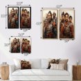 thumbnail image 4 of Designart "Terracotta Warriors China Art painting II" China Art Framed Wall Art Set Of 2 - Coral People Framed Wall Art Set Of 2, 4 of 7