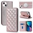 thumbnail image 1 of Funda antirrobo con cierre magnético para iPhone 13 Mini, compatible con carga magnética, piel sintética y TPU, diseño tipo cartera, ranuras para tarjetas, 1 of 5