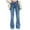 Light Blue, variant on Meichang Womens Flare Jeans High Waisted Baggy Jean for Women Y2K Stretch Denim Pants Casual Straight Leg Streetwear Buttoned Cargo Pants