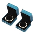 thumbnail image 1 of 2PCS Cajas de Pulsera de Cuero PU  Cajas de Joyería para Regalos Caja de Almacenamiento Azul, 1 of 6