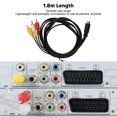 thumbnail image 5 of Mini DIN 10 Pin to 3 RCA Cable Male to Male Clear Signal Video Adapter Cord for TV Monitor Projector 5.9ft, 5 of 5