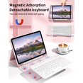 thumbnail image 4 of Funda con teclado ZKTUYU para iPad Air de 11 y 10,9 pulgadas, color rosa, 4 of 8