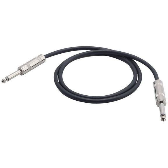 New Pyle Pro PCBLG7F3 12 Gauge 3 FT 1/4"  Male to 1/4" Male Speaker Guitar DJ