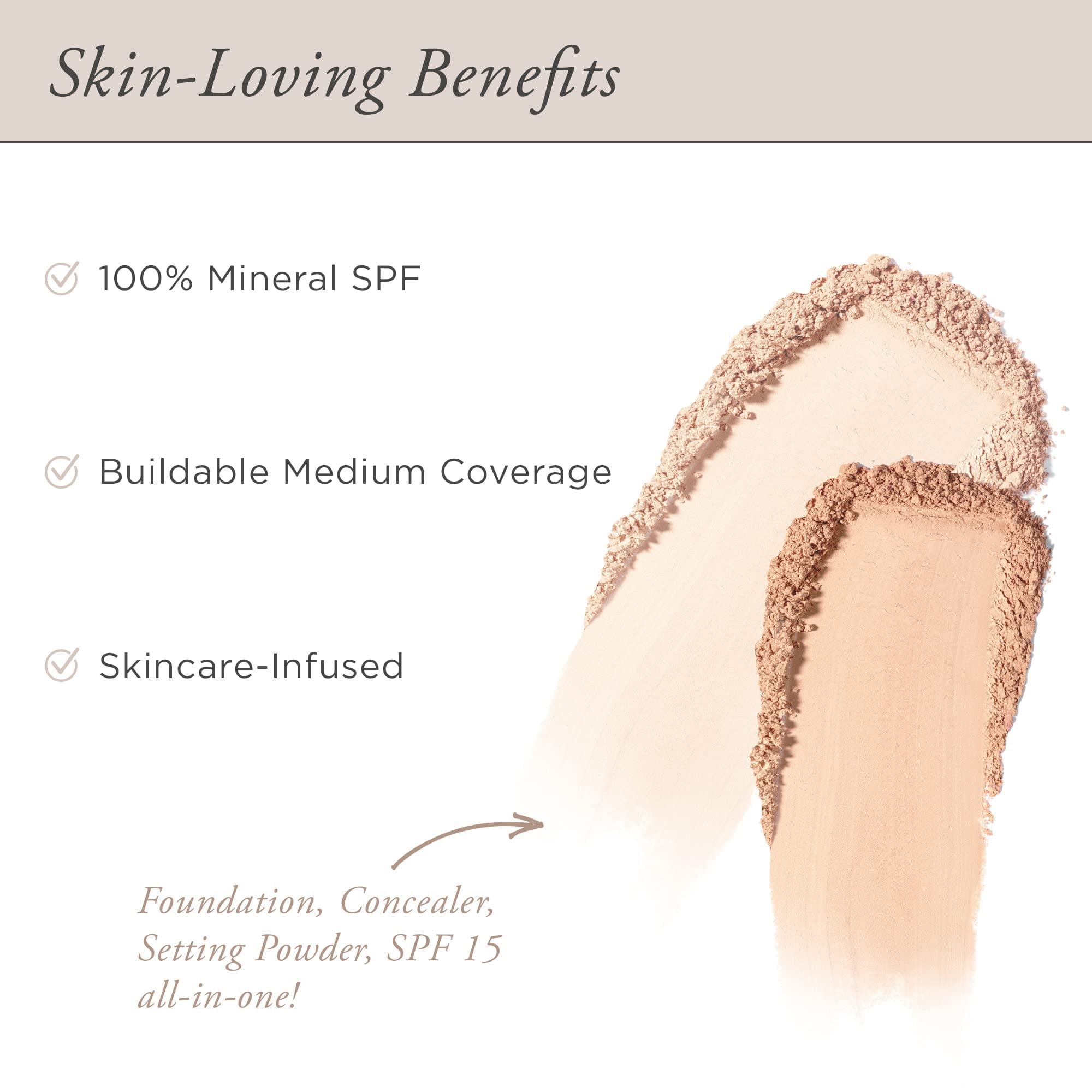 Pur Cosmetics 4-In-1 Pressed Mineral Makeup Powder SPF 15 - LN2 Fair Ivory Powder 0.28 oz