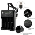 thumbnail image 4 of 18650 Intelligent Battery Charger, Smart Universal 4-Bay Charger 3.7V 18650 Battery USB Independent Charging Portable 18350 16340 14500 Battery Charger, 4 of 6