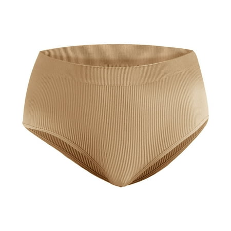 

ASEIDFNSA Women ed Cotton Underpants Solid High Elasticity Seamless Panties Lady Underpants Calzoncillos женские трусики Beige XL