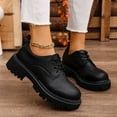 thumbnail image 5 of QQAMB Women's Lace-Up Chunky-Heeled Oxford Shoes Slip-On Chunky-Heeled Slip-Ons Anti-Slip Business Casual Dress Shoes for Office Work Loafers, 5 of 8