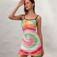 thumbnail image 3 of Ladies Elegant Sling Sleeveless Sexy Dress Tie-Dye, 3 of 6